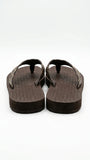 Calvin Klein Women Monogram Platform Flip Flops - Brown Beige
