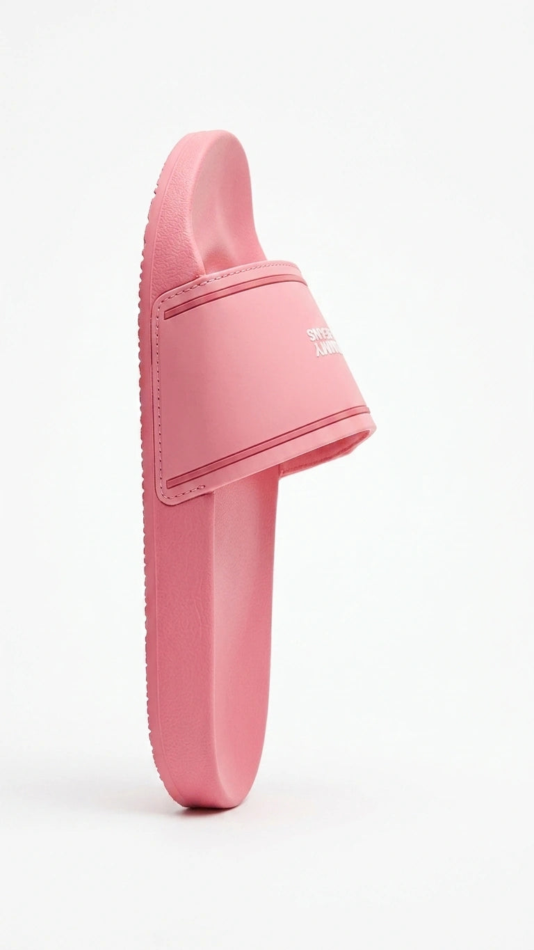Tommy Jeans Women's Script Logo Pool Slides - Pink