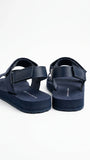 Tommy Hilfiger Women Logo Monogram Strap Sandals - Navy