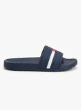 Tommy Hilfiger Men Flag Detail Pool Slides - Navy