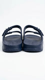 Tommy Hilfiger Two-Strap Adjustable Slides - Navy
