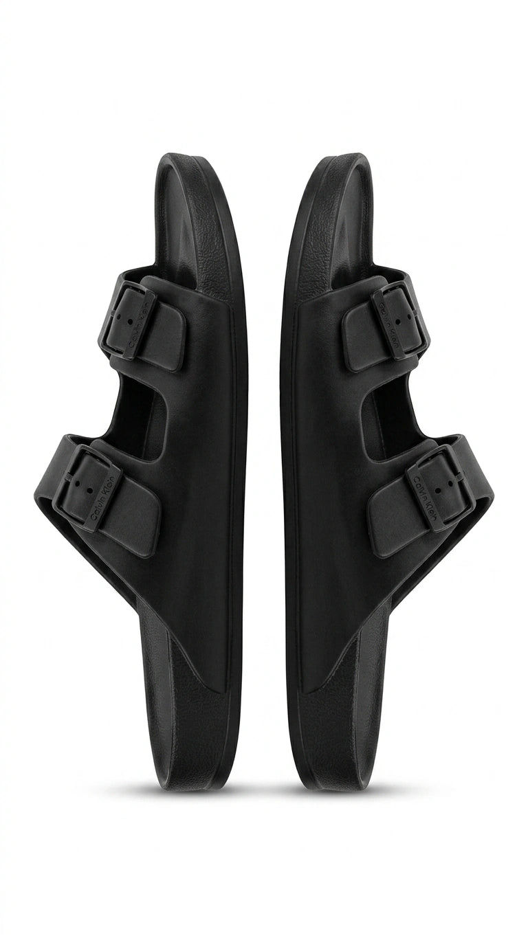 Calvin Klein Adjustable Strap Sandals - Black