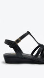 ZARA Woven Fisherman Sandals - Black
