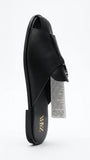 ZARA Women's Thong Strap Leather-Effect Sandals - Black