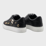 KARL LAGERFELD Women's Choupette & Karl Embellished Low-Top Sneakers - Black