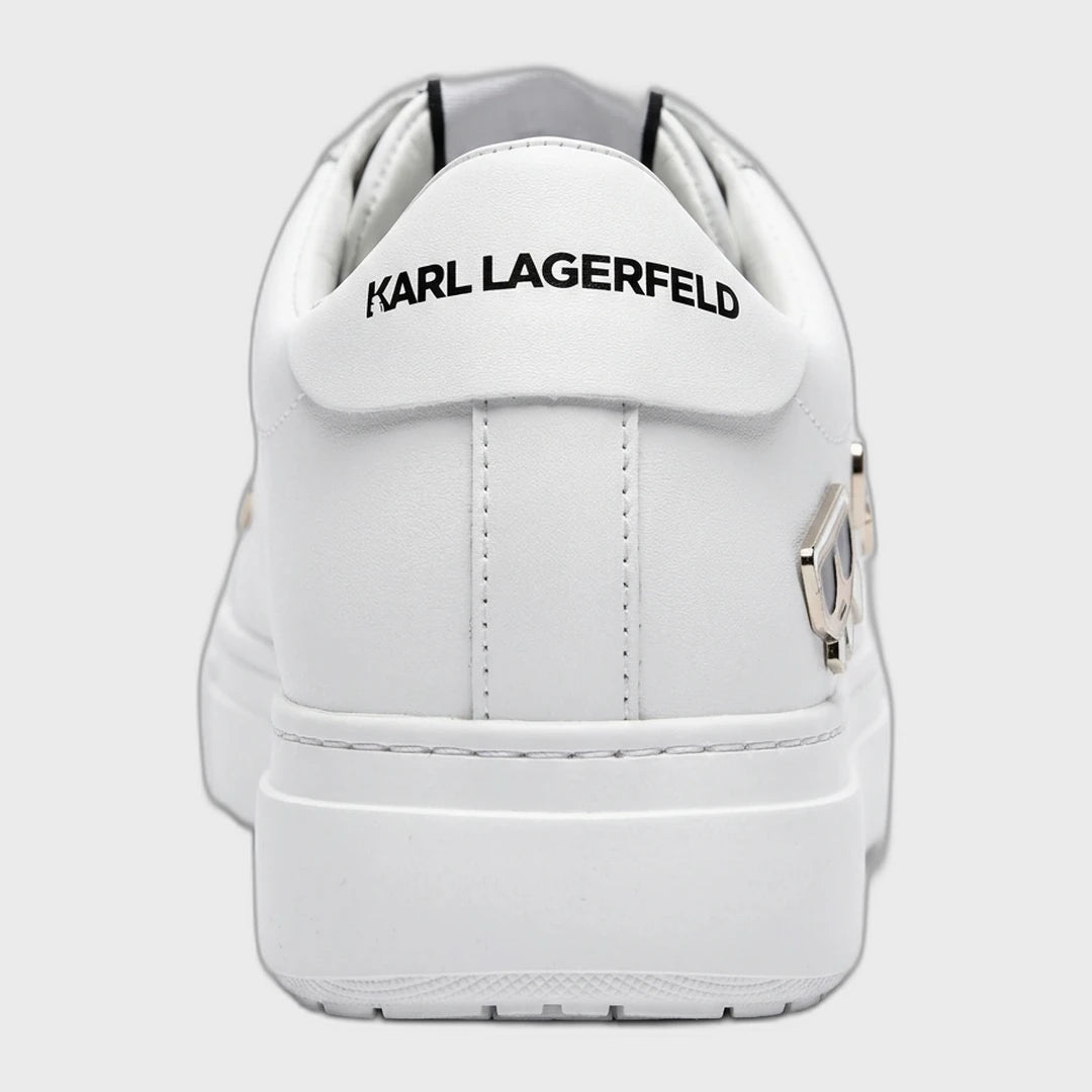 KARL LAGERFELD K/Karl Ikonic Charms Leather Sneakers - White