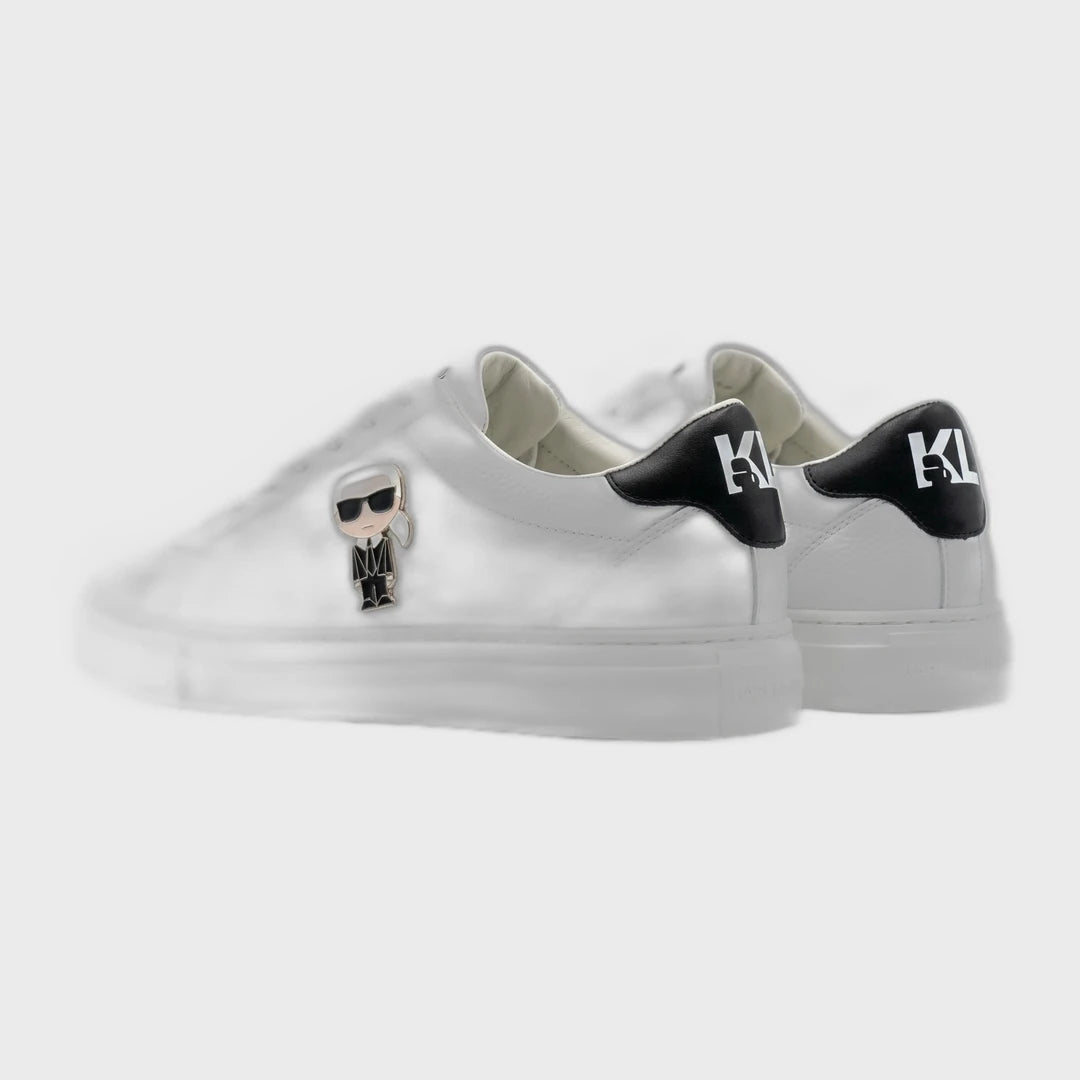 Karl Lagerfeld K/Icon Slip-On Platform Sneakers - White