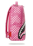 Sprayground Shark Checkered Backpack - Pink