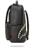 SPRAYGROUND Shark Mouth Checkered Backpack - Black Grey