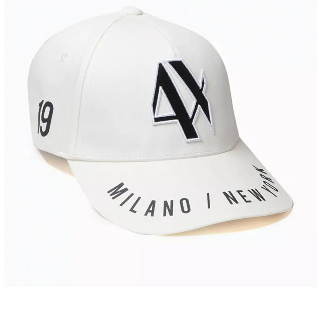Armani Exchange The Gymnasium AX Logo Baseball Cap in Cotton