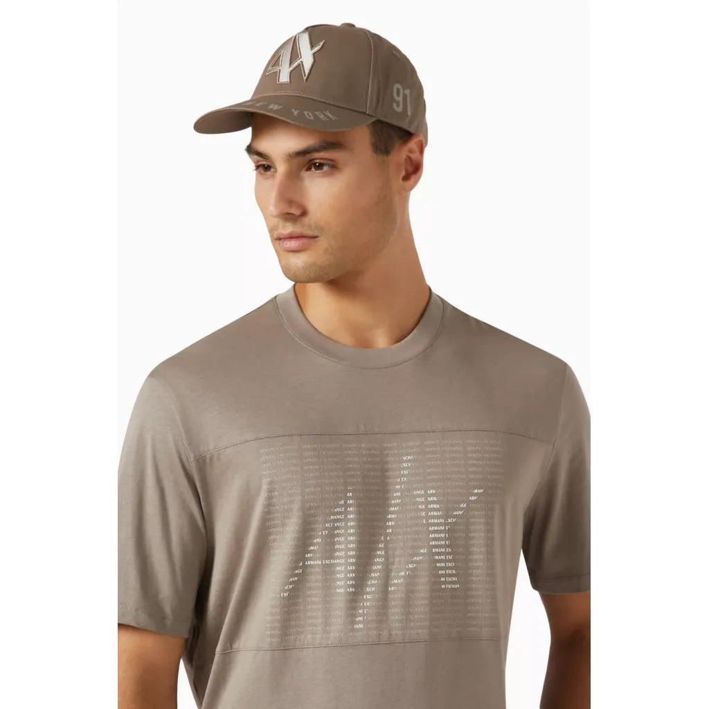 Armani Exchange The Gymnasium AX Logo Baseball Cap in Cotton