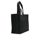 Boss Tote Bag with Oversize Embroidered Logo - Black