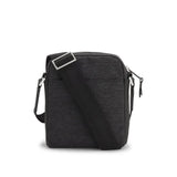 Boss Messenger Bag with Leather Trims - Dark Grey