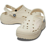 Women's Platform Clogs - Beige