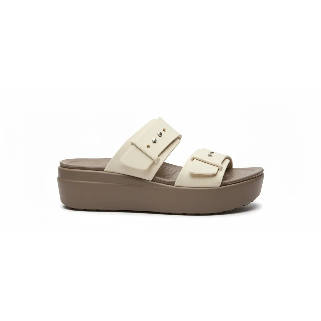 Women's Platform Sandals - Beige/Brown