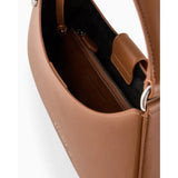 Asv Micro-Grain Recycled Leather Hobo Bag - Camel