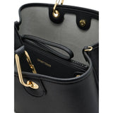 Medium Grainy Leather Handbag - Black