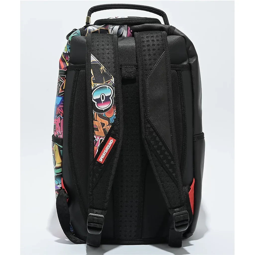 Sprayground Half Graffiti Black Backpack