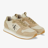 Calvin Klein Jeans Runner Sock Laceup Trainer - Beige