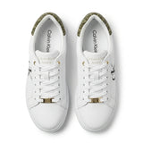Calvin Klein Jeans Women's CK Logo Low-Top Sneakers - White
