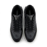Guess Monogram Low-Top Sneakers - Black