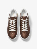 Michael Kors Women's Glitter Platform Lace-Up Sneakers - Bronze