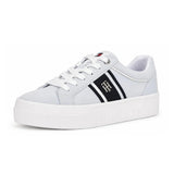Tommy Hilfiger Women's Essential Monogram Stripe Low-Top Sneakers - Light Blue