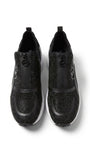 Michael Kors Women's Studded Zipper Slip-On Sneakers - Black