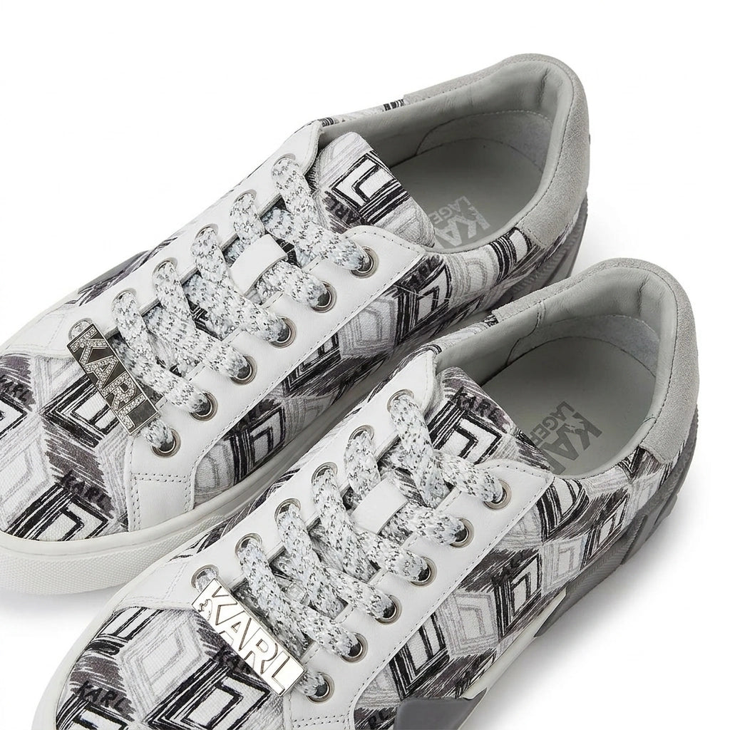 Karl Lagerfeld Women's Paris Low-Top Sneakers - White/Grey/Black