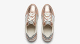 Michael Kors Women's Lillie Panelled Trainers - Cream Rose Gold