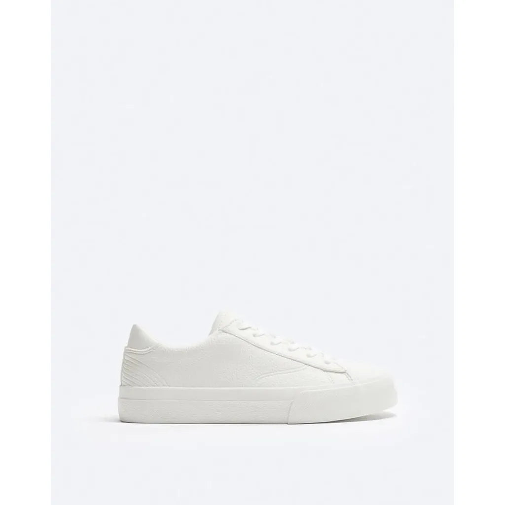 Zara Canvas Monochrome Trainers