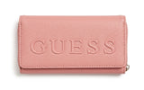 GUESS Women's Embossed Logo Flap Wallet - Dusty Pink