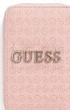 GUESS Women's G Monogram Embossed Zip-Around Wallet - Blush Pink