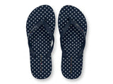 Tommy Hilfiger Women's Polka Dot Flip Flops - Navy Blue