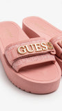 GUESS Women's G-Monogram Platform Slide Sandals - Pink