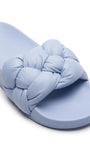 Generic Braided Puffy Strap Slides - Light Blue