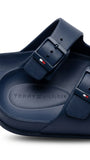 Tommy Hilfiger Two-Strap Adjustable Slides - Navy