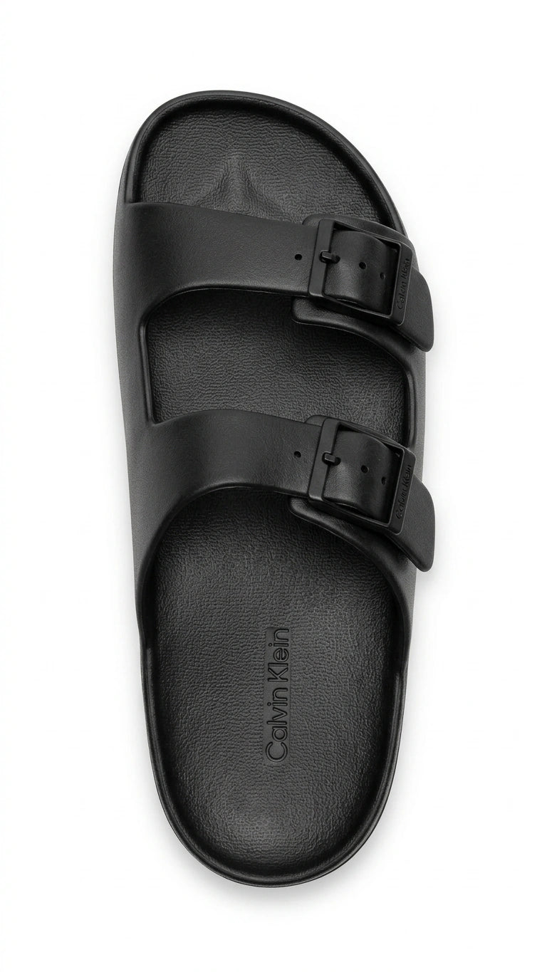 Calvin Klein Adjustable Strap Sandals - Black