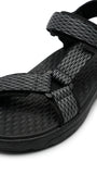 Skechers Men's Adjustable Strap Sport Sandals - Black/Grey