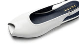 ZARA Women's Peep Toe Slingback Flats - White