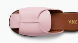 ZARA Women's Crossover Strap Flat Mules - Light Pink