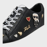 KARL LAGERFELD Women's Choupette & Karl Embellished Low-Top Sneakers - Black