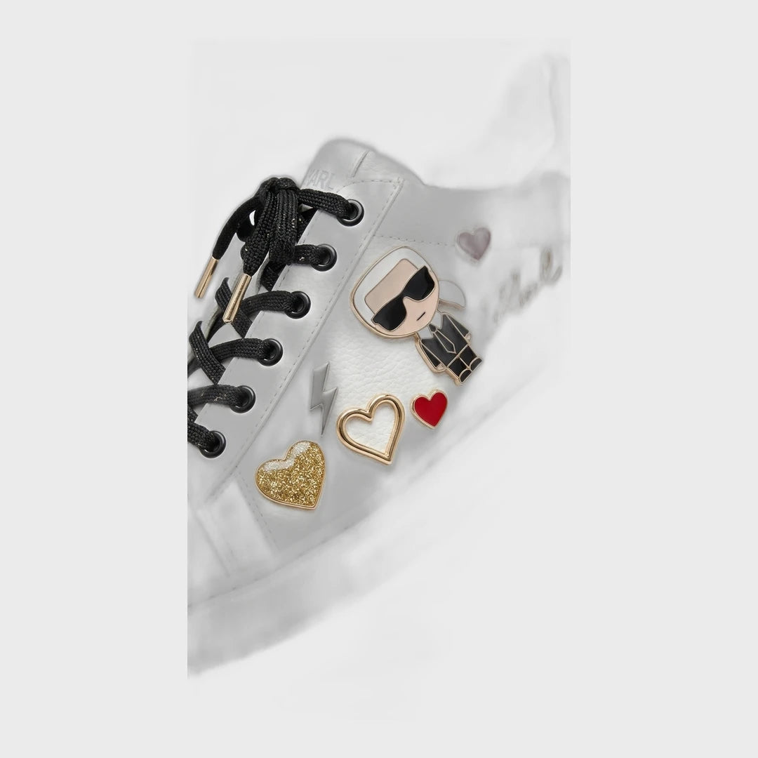 Karl Lagerfeld Women Embellished Low-Top Sneakers - White Multi