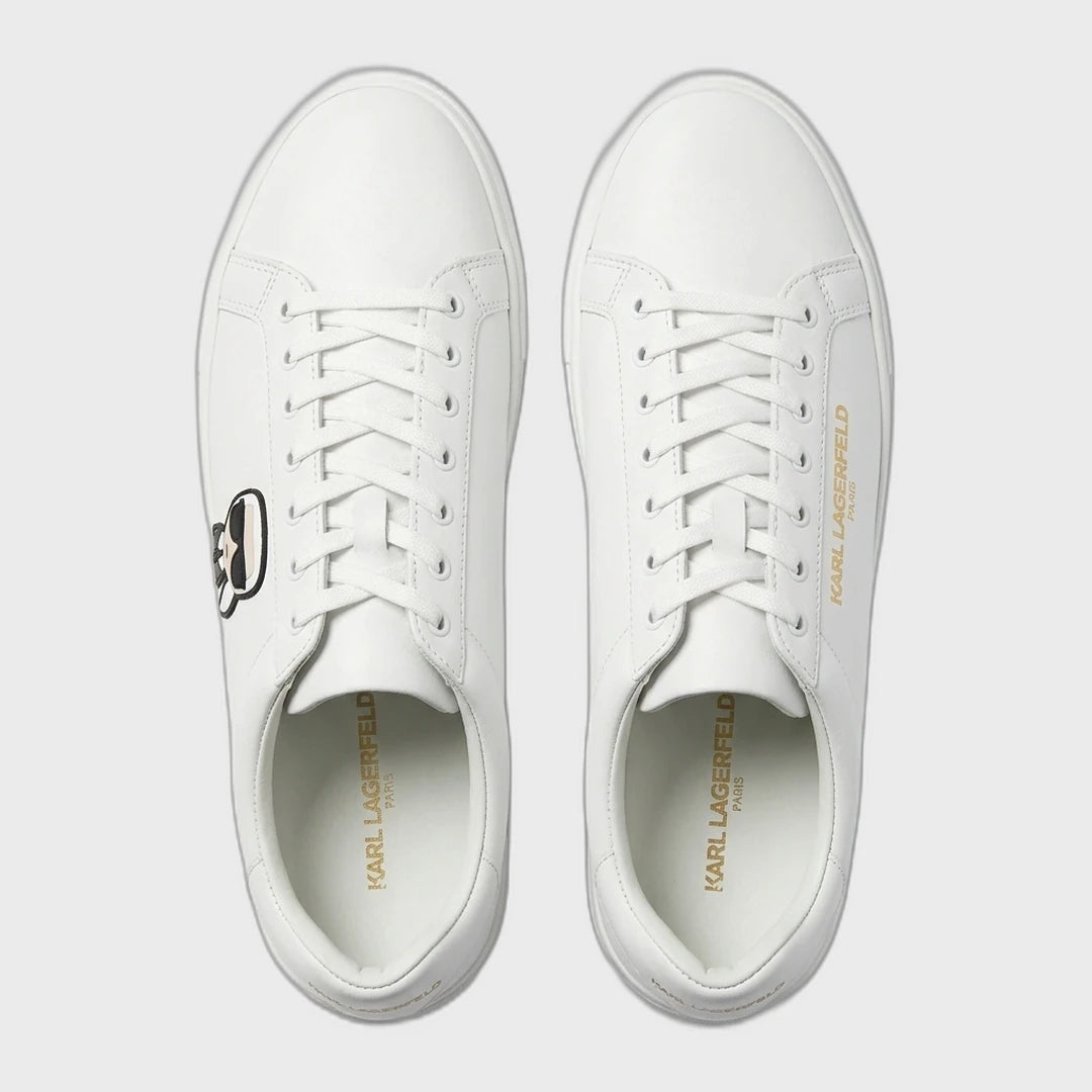 KARL LAGERFELD Men Signature Low-Top Sneakers - White