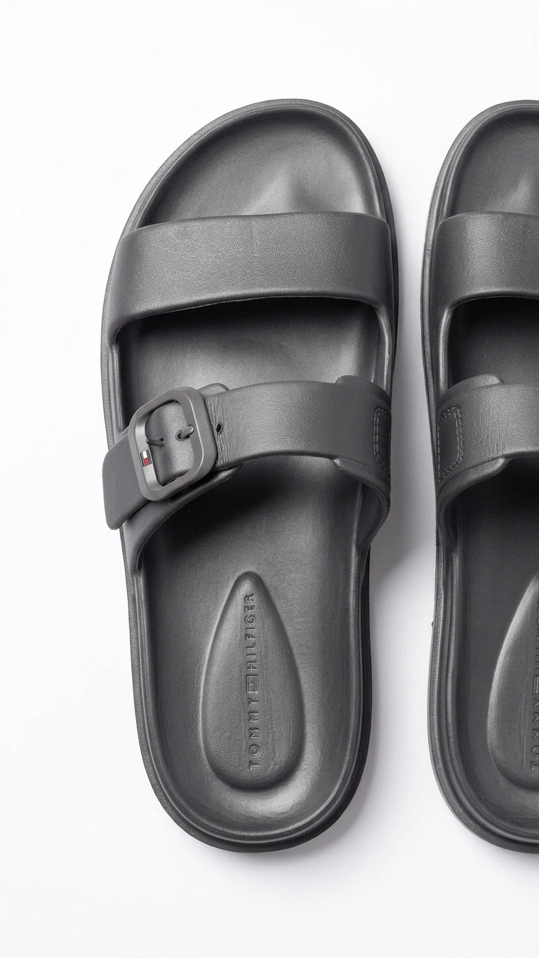 Tommy Hilfiger Men's Two-Strap Adjustable Sandals - Anthracite