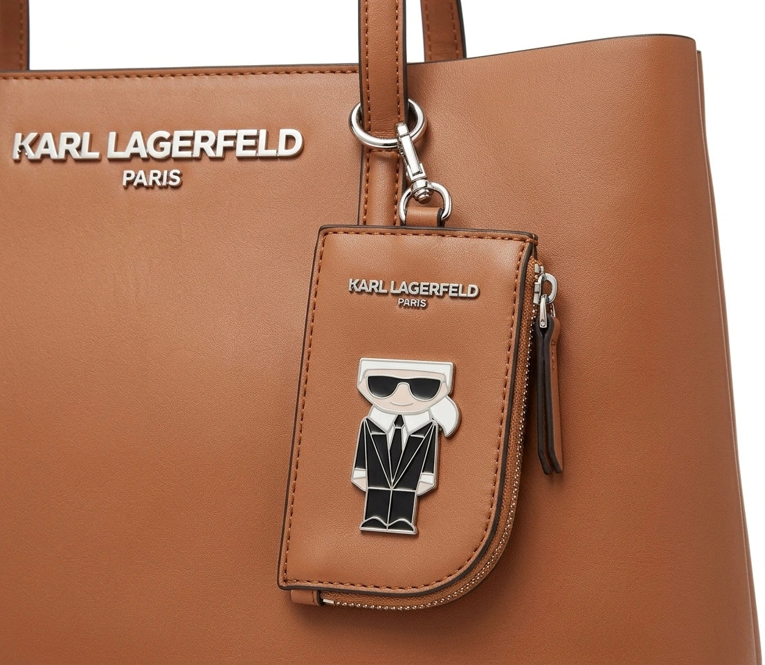 Karl Lagerfeld Paris Women K/Ikon Charm Tote Bag - Camel