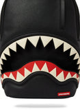 Sprayground Black Pink Sharkmouth DLX Backpack - Black with Pink