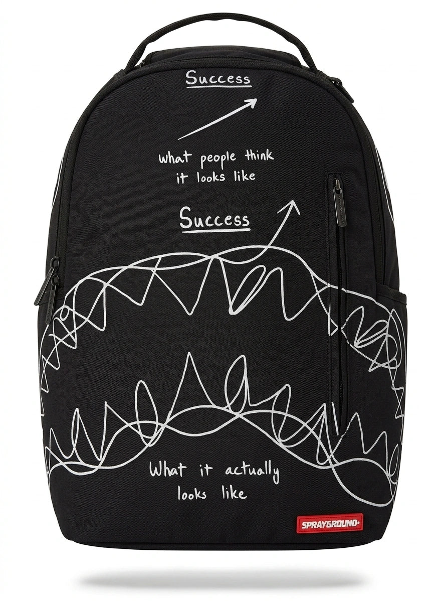 Sprayground The Success Is A Journey Backpack - Black