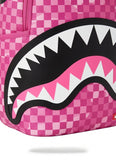 Sprayground Shark Checkered Backpack - Pink