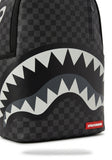 SPRAYGROUND Shark Mouth Checkered Backpack - Black Grey